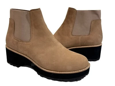 Botín Chelsea Eileen Fisher Talla 10M Bronceado Jessa Gamuza Nuevo sin Caja Foto 1 de 4