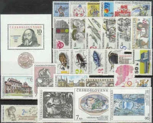 CZECHOSLOVAKIA - 1992 COMPLETE YEAR SET STAMPS- JAHRGANG - **MNH** - CHEAP !! - Picture 1 of 1