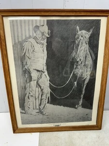 Bob Moline Signed Lithograph Poster "John" Numbered Texas Artist - Picture 1 of 10