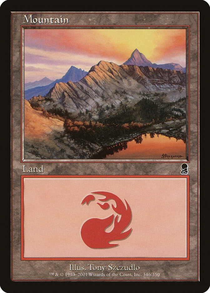 Mountain (346) Odyssey - Moderately Played Foil - Image 1 of 1