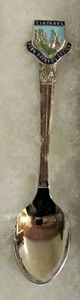 #332) SILVER PLATED TEA SPOON TINTAGEL KING ARTHUR'S CASTLE MEDIEVAL CORNWALL UK - Picture 1 of 1