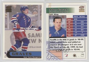 1999-00 Pacific Paramount Gold Adam Graves #149