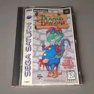 Blazing Dragons Sega Saturn Complete Excellent Terry Jones Cheech Marin - Picture 1 of 2