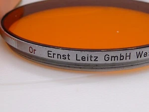 Rare Genuine Leica Ernst Leitz  GmbH Wetzlar Or Orange filter (E-58?)  58mm - Picture 1 of 4