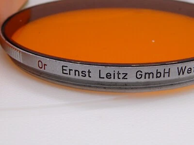 Rare Genuine Leica Ernst Leitz  GmbH Wetzlar Or Orange filter (E-58?)  58mm - Image 1 of 4