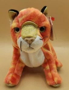 TY Zodiac -TIGER- Beanie Babies Plush, Vintage 2000, EUC - Picture 1 of 10