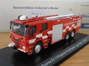 ATLAS EDDIE STOBART AIRPORT SCANIA ANGLOCO FIRE ENGINE TRUCK MODEL JV4116 1:76 - Picture 1 of 3