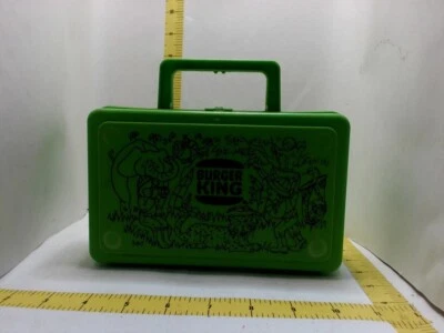 Estuche de lápices Burger King vintage lonchera escena de la selva Whirley Industries EE. UU. Foto 1 de 3