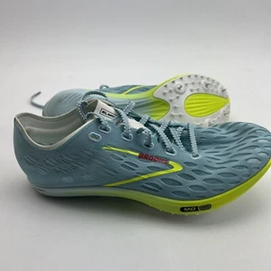 Brooks Carbon Track ELMN8 7 Unisex Running Shoes Blue Glow (100043 1D 467) 8 - Picture 1 of 4