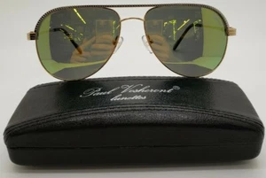 PAUL VOSHERONT PV395S C1 23K GOLD PLATED SUNGLASSES 59-16-145 NEW W. CASE!!!! - Picture 1 of 7