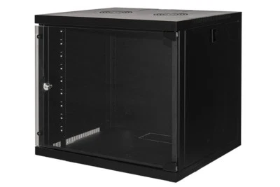 ARMADIO RACK 19'' 9 UNITA' NERO RETI LAN GIA' MONTATO ASSEMBLATO PARETE CAT6 UTP - Immagine 1 di 4