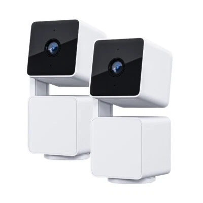 (BRAND NEW) TWO PACK WYZE PAN V3 INDOOR/OUTDOOR 1080P CAMERA 360 DEGREE PAN TILT - Image 1 of 4