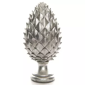 Tall Large Silver Pinecone Finial - Picture 1 of 2