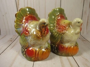 Sale e Pepe Shaker Ringraziamento Tacchini Colori Autunno Ceramica 3". - Foto 1 di 7