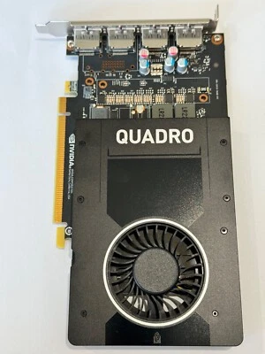 DELL NVIDIA QUADRO P2000 5GB GDDR5 PCIe 4x Display Port Graphics Card P/N 087CG5 - Image 1 of 4