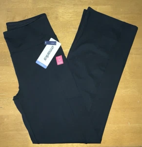 Nuevos Pantalones de Yoga Marika Eclipse Bolsillo Lateral Control Abdomen XL Negros Nuevos con Etiquetas - Imagen 1 de 8