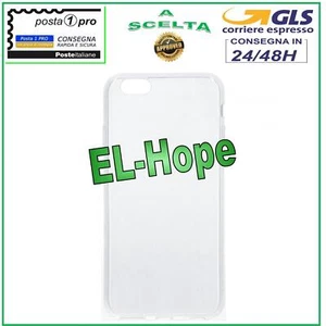 CUSTODIA PROTETTIVA CASE COVER TRASPARENTE PER APPLE IPHONE 6 6S BUMPER TPU GEL - Foto 1 di 1