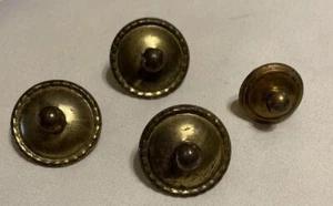 7 Vintage Schrankknöpfe Schubladengriffe Antik Messingfarben - Bild 1 von 5