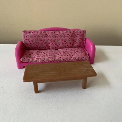 Li'l Woodzeez Happy Camper Asiento Sofá Cama Cojín Mesa Calico Critters Foto 1 de 4