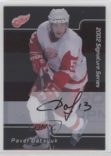 2001-02 ITG Be A Player Signature Series Auto Pavel Datsyuk #233 Rookie Auto RC