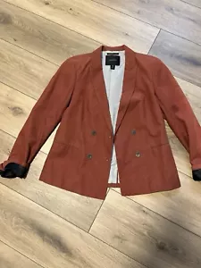 Maison Scotch dunkle Korallenkordel Baumwolle langärmeliger Blazer Jacke Gr. 2 M - Bild 1 von 4