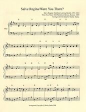 Salve Regina and Were You There? Sheet Music, Harp Solo