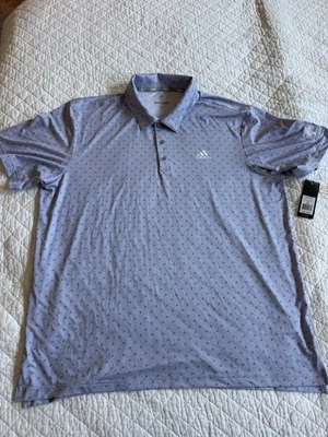 Polo de golf Mission Hills CC Rancho Mirage, Ca Adidas logotipos púrpura claro talla XXL Foto 1 de 4