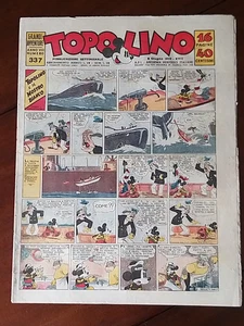 **TOPOLINO GIORNALE N 337** MONDADORI, 8 GIUGNO 1939, ORIGINALE !!! - Foto 1 di 9