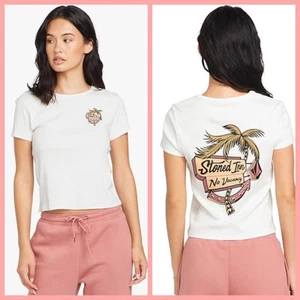 NEW Volcom Stone Have A Clue White Tee Shirt Size XS - Picture 1 of 8