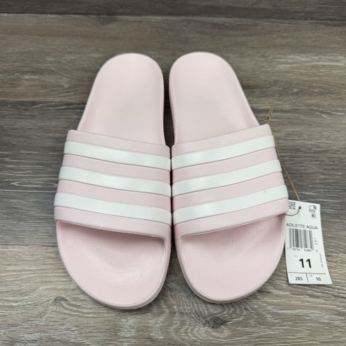 Sandali da bagno Adidas Adilette Aqua rosa malva bianco donna GZ5877 taglia 11
