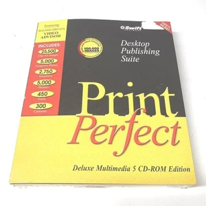 Print Perfect Desktop Publishing Suite Deluxe Multimedia 5 CD-ROM edition Swift - Picture 1 of 4