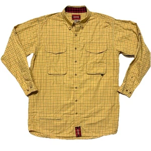 Braeval Shirt Tiera M Check Wool Blend Flannel Exventurer Vented Gun Bird Hunt - Picture 1 of 10