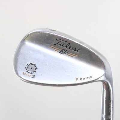 Cuña de arena cromada Titleist Vokey SM5 Tour 56 grados 56,14 F-Grind acero diestro S-153449 Foto 1 de 4