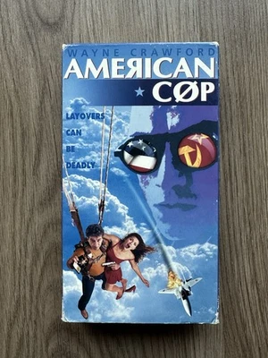 American Cop VHS 1995 Wayne Crawford William Katt Ashley Laurence APix Screener - Image 1 of 4