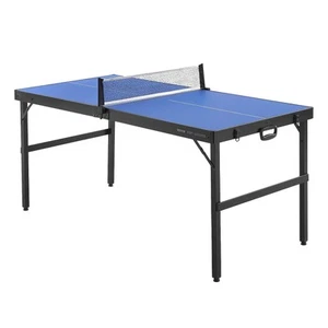VEVOR Mid-Size Ping Pong Table Foldable Table Tennis Game Table Indoor with Net - Picture 1 of 2