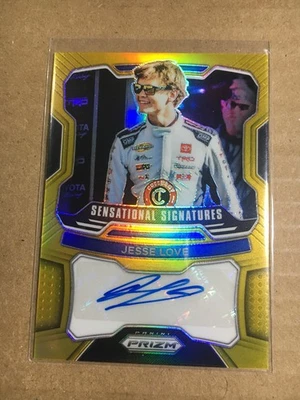 2022 PANINI PRIZM #S-JL JESSE LOVE SENSATIONAL SIGNATURES GOLD ROOKIE 01/10 - Image 1 of 3