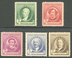 US - 1940 Famous Americans: Artists - SC# 884-888 (5-stamps) Mint NH OG - Picture 1 of 2