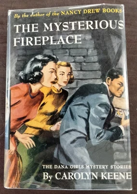 Dana Girls #10 The Mysterious Fireplace by Nancy Drew author Carolyn Keene hcdj - Image 1 of 4