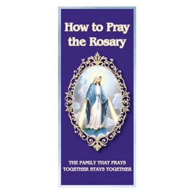 How to Pray the Rosary Pamphlet - Large Print - Image 1 of 2