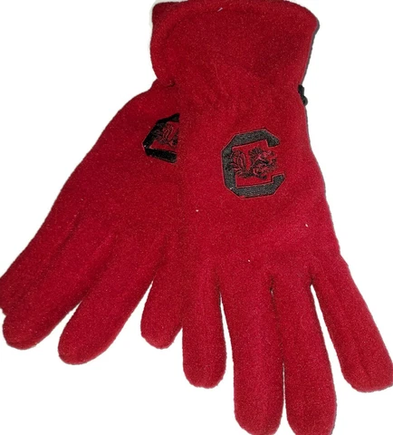 South Carolina Gamecocks NCAA Men's Fleece Gloves, O/S , Red Cover