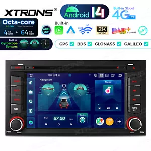 7" Octa Core Android 14 Car Radio GPS Navi DVD DSP 4G LTE 64G WIFI for SEAT LEON - Picture 1 of 21