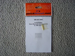 Quickboost 48288  1/48 Avro Lancaster MG barrels (8) with oval perforations - Picture 1 of 1