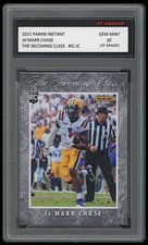 JA'MARR CHASE 2021 PANINI INSTANT INCOMING CLASS 1ST GRADED 10 ROOKIE CARD RC