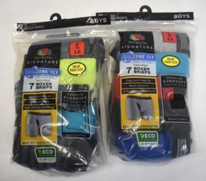 Fruit of the Loom Boys Signature Eversoft Cool Zone Boxer Briefs 14 Pairs Small - Picture 1 of 8