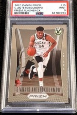 2020-21 Panini Prizm Giannis Antetokounmpo Flashback 2012-13 SP Bucks PSA 9 MINT
