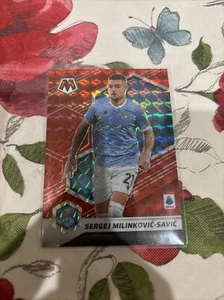 2021-22 Panini Mosaic Serie A #89 Sergej Milinkovic-Savic Red Mosaic - Picture 1 of 2