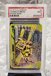 #8 2016 Pokemon XY Yanmega Break Steam Siege PSA Graded 9 Mint - Picture 1 of 2