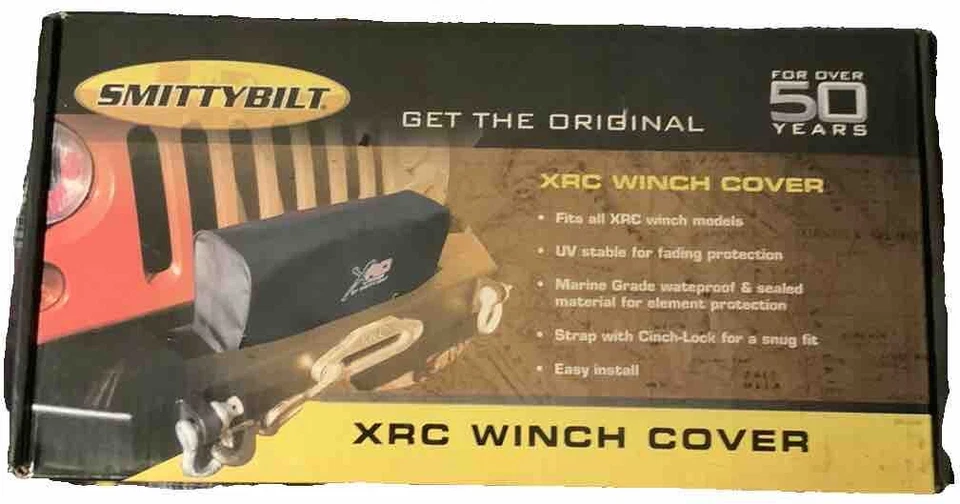 Smittybilt 徽标绞车封面黑色零件 # 97281-98 9728198 - 全新原装盒 — 第 1/4 张图片