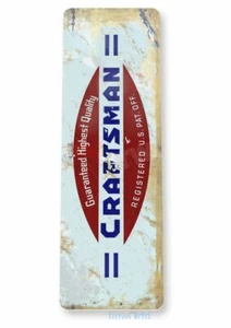 CRAFTSMAN 6X18 Zoll BLECHSCHILD NOSTALGISCHE REPRODUKTION WERBUNG WERKZEUGE SCHRAUBENSCHLÜSSEL - Bild 1 von 1