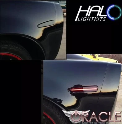 2005-2013 C6 Corvette ORACLE SMD Concept Black Ghosted LED Side Markers (Set) - Image 1 of 4